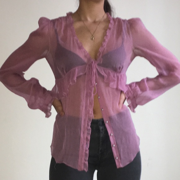 Dolce & Gabbana pink sheer top 💘 - Picture 3 of 4